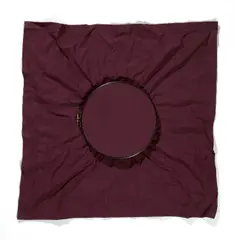 Rotes Tuch mit Spannrahmen by Reiner Ruthenbeck, 1973, Baumwolltuch und lackierter Spannrahmen, sold Jun 2017
