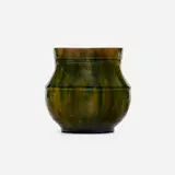 Vase by George E. Ohr, 1897-1900, glazed earthenware, sold Jan 2021