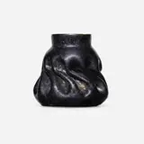 George E. Ohr, Vase, 1895-96, glazed earthenware