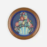 Dirk van Erp and California Faience, Trivet, c. 1920, glazed earthenware, copper