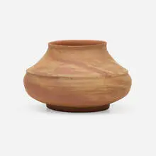 Vase by George E. Ohr, 1906, scroddled bisque earthenware, sold Jan 2021