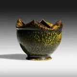 Vase by George E. Ohr, 1897-1900, glazed earthenware, sold Jan 2021