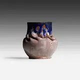 George E. Ohr, Vase, 1897-1910, glazed earthenware