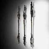 Albert Paley, exterior door handles from Rosecliff, Inc., set of three, 1994, formed and fabricated steel