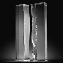 Harmony by Christopher Ries, 2010, cut, ground, and polished optical crystal, sold Sep 2020