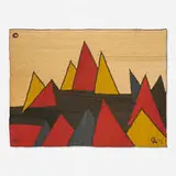 Alexander Calder, Pyramids tapestry, 1975, hand-woven maguey fiber