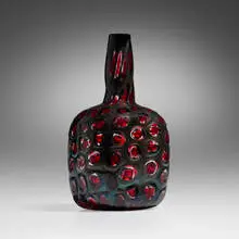 Murrine bottle by Fratelli Toso, 1961-65, fused glass murrines, sold Dec 2024