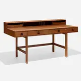 Peter Løvig Nielsen, Desk, 1968 / 1976, walnut, brass