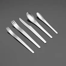 AJ flatware by Arne Jacobsen, stainless steel, sold Nov 2024