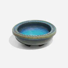 Wilhelm Kåge, Farsta footed bowl, c. 1944, glazed stoneware