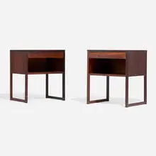 Svend Langkilde, Nightstands, pair, c. 1960, rosewood