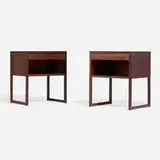 Svend Langkilde, Nightstands, pair, c. 1960, rosewood