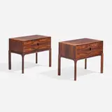 Aksel Kjersgaard, Nightstands, pair, c. 1975, rosewood