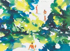 Paraisópolis by Norbert Bisky, 2012, Ditone-Print auf Velin, sold Jan 2022