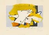 Georges Braque, L'oiseau jaune, 1959, Farblithografie auf BFK Rives-Velin