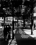 ,El‘, Second and Third Avenue Lines, Lower East Side, New York by Berenice Abbott, 1936, Silbergelatineabzug, 1970er Jahre, sold Jun 2015