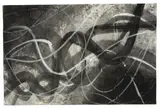 Hermann Glöckner, Ohne Titel (schwarze und weiße Schwünge), 1958, Tuschpinsel und Deckweiß auf Papier