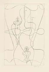 Figurenplan by Oskar Schlemmer, 1919, Lithographie auf Papier, sold Nov 2015