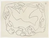 Les mains liées VI by Pablo Picasso, 1952, Lithographie auf Arches-Velin, sold Jun 2016