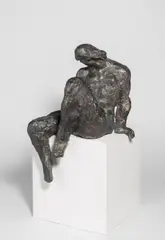 Werner Stötzer, Sitzende - Göritz, 1984, Bronze (ohne den Original-Sockel)