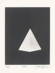 James Turrell, Alta (für Parkett), 1990, Aquatinta auf Zerkall-Bütten. Eingebunden in Parkett-Ausgabe