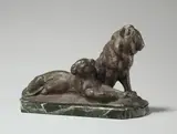 Löwenpaar by August Gaul, Um 1914, Bronze mit brauner Patina. Höhe (ohne Sockel): 18 cm (7 ⅛ in.), sold May 2013