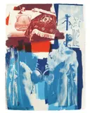 Robert Rauschenberg, Blues, 1992, Farblithographie auf Velin