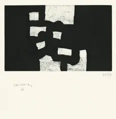 Bultzada by Eduardo Chillida, 1983, Aquatinta und Kaltnadel auf Velin, sold Jun 2013