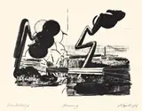 Störung by Neo Rauch, 1996, Lithographie auf Velin, sold Nov 2011