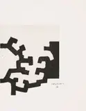 Eduardo Chillida, Adoración, 1977, Original-Leinenmappe mit 3 Radierungen und typografischen Textblättern, jeweils auf Velindoppelbogen. Text von José M. Ullán. Umschlag mit Prägedruck. In Original-Leinenschuber