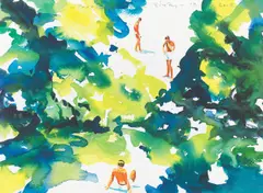 Paraisópolis by Norbert Bisky, 2012, Ditone-Print auf Velin, sold Oct 2021