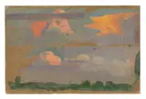 Osmar Schindler, Rote Abendwolken (Studie)
