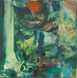 Sarah Cunningham, Woodland Window, 2021, Öl auf Leinwand