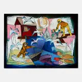 Joseph Trippetti, Untitled, enameled metal mounted on wood