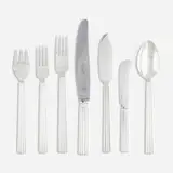 Prince Sigvard Bernadotte, assembled Bernadotte flatware service, 1939, sterling silver