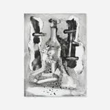 Peter Voulkos, New Stack Monotype, 1996, drypoint with over painting applied by hand to the plate before being pulled