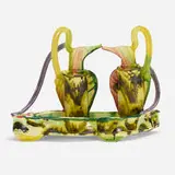 Loving by Betty Woodman, 1986, glazed earthenware, sold Sep 2020