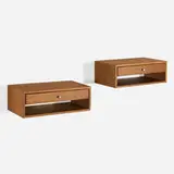 Kai Kristiansen, Wall-mounted nightstands, pair