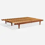 Ib Hylander, Extendable daybed, 1956, teak, ash, brass