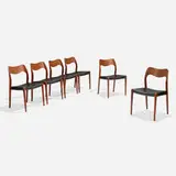 Niels O. Møller, Dining chairs model 71, set of six