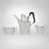 Karl Gustav Hansen, Coffee service, model 464, 1960, sterling silver, horn