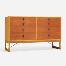 Børge Mogensen, Cabinet, c. 1955, oak, teak, steel