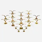 Ivar Ålenius-Björk, Lily candlesticks, collection of twenty, brass