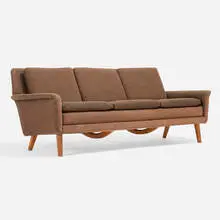 Folke Ohlsson, Sofa, c. 1960, upholstery, teak