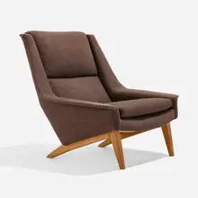 Folke Ohlsson, Lounge chair, model 4410, c. 1956, upholstery, beech