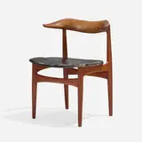 Knud Færch, Chair, c. 1965, stained oak, teak, leather