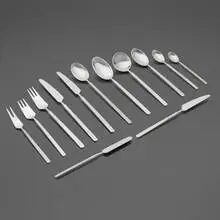 Erik Herlow, Obelisk flatware service, c. 1954, stainless steel