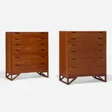 Svend Langkilde, Cabinets, pair, c. 1960, teak