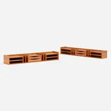 Pedersen & Hansen, Desk organizers, pair, c. 1970, cherry