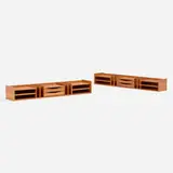Pedersen & Hansen, Desk organizers, pair, c. 1970, cherry